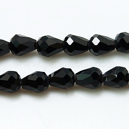 Crystal Glass Beads Strands GLAA-D034-12x8mm-14-1