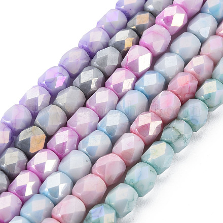 Chapelets de perles en verre opaques EGLA-Q125-011-1