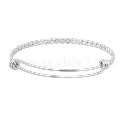 Adjustable 304 Stainless Steel Expandable Bangle Making STAS-I066-01A-1
