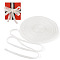 Double Side Velvet Ribbons, Clothes Accessories, White, 3/8 inch(10mm), about 20Yard/Set