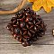 Bohemia & Ethnic Style Wood Stretch Bracelets for Women, Sandy Brown, Inner Diameter: 2-1/8~2-1/2 inch(5.3~6.2cm)