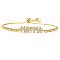 Mother's Day Brass Micro Pave Clear Cubic Zirconia Slider Bracelets, Link Bracelets for Women, Word Mama & Heart, Golden, 5-7/8~11-3/4 inch(15~30cm)