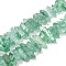 Natural Crackle Quartz Beads Strands, Dyed, Nuggets, Medium Sea Green, 13~31x7~12x7~12mm, Hole: 1.2mm, about 52~53pcs/strand, 15.75''~15.94''(40~40.5cm)