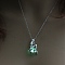 Luminous Alloy Pendants, Necklace, Halloween Theme , Mermaid, 17.72 inch(45cm)