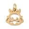 304 Stainless Steel Pendants, Twelve Chinese Zodiac Charms, with Jump Ring, Dragon, 11x11.5x0.9mm, Hole: 3.1mm