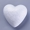 Modelling Polystyrene Foam DIY Decoration Crafts, Heart, White, 80x82x48.5mm