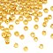 Brass Crimp Beads, Golden, 2.5x1.8mm, Hole: 1.5mm