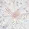 Flower Pattern Polyester Fabrics, DIY Craft Making Supplies, Pink, 160x0.01cm, 1 yard/pc