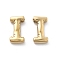 304 Stainless Steel Pendants, Real 14K Gold Plated, Ion Plating(IP), Balloon Letter Charm, Letter I, 19.5x11x5mm, Hole: 2mm