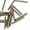 Glass Bugle Beads, Silver Plated, 9x2.5mm, Hole: 0.5mm, about 6500pcs/bag