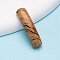 Natural Picture Jasper Curved Rectangle Links, Bridge Connector Charms, 35mm