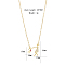 Brass Micro Pave Zircon Necklaces for Mother and Child