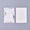 Cardboard Earring Display Cards, Rectangle with Floral Pattern, Colorful, 7.2x5.1x0.05cm