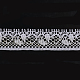 Ruban en nylon avec garniture en dentelle pour la fabrication de bijoux ORIB-F003-091-1