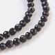 Chapelets de perles en spinelle noir naturel G-F568-031-2mm-3