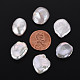 Perlas de perlas naturales keshi PEAR-N020-S02-4