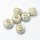 Alloy Glass Rhinestone European Beads PALLOY-Q313-37E-1