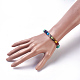 Synthetic Turquoise(Dyed) Stretch Bracelets BJEW-JB03905-03-4