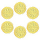 12 feuille d'autocollants en relief en feuille d'or auto-adhésive DIY-WH0451-014-1