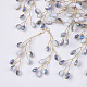 Glass Seed Beads Wire Wrapped Big Pendants FIND-S306-14D-1