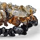 Chips natürlichen Labradorit & Schneeflocke Obsidian & Tigerauge Perlen Stretch Armbänder Sets BJEW-JB05332-05-2