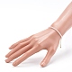 Rosa naturale bracciali di perline di quarzo BJEW-JB06091-04-4