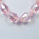 Electroplate Glass Beads Strands EGLA-R008-6x4mm-12-1