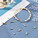 SUPERFINDINGS 100 sets Silver Golden Brass Screw Clasps Column Barrel Screw Clasps for Bracelet Necklace Jewelry Making 14mm KK-FH0001-09-3