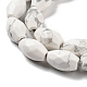 Natürliche Howlith Perlen Stränge G-P520-C16-01-4