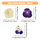 HOBBIESAY 90Pcs 3 Style Dried Pansy Flower DIY-HY0001-62-2