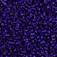 ガラスシリンダービーズ  シードビーズ  焼き付け塗料  丸い穴  ミディアムブルー  1.5~2x1~2mm  穴：0.8mm  約45000個/袋  約1ポンド/バッグ SEED-S047-A-015-3