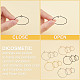 DICOSMETIC 60Pcs 5 Colors 3 Sizes Stainless Steel Wine Glass Charm Ring Earrings Beading Hoop Round Beading Hoop Fingding for Jewelry Making DIY Crafts STAS-DC0004-90-4