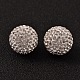 Grade A Rhinestone Pave Disco Ball Beads RB-Q105-12-2