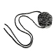 Тканевые ожерелья-чокеры с леопардовым принтом и галстуком-розой для женщин NJEW-Z022-01I-2