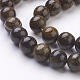 Chapelets de perles en bronzite naturel X-G-Q605-25-3
