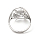 304 Stainless Steel Bird Adjustable Ring for Women RJEW-L107-034P-3