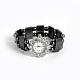 Non-Magnetic Hematite Beaded Stretch Bracelet Watches WACH-N053-02-2