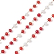 Chaînes de perles en verre manuels&nbsp;CHS-P016-46G-08-1