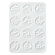 Dodici costellazioni ciondoli rotondi stampi in silicone DIY-YW0006-29-1
