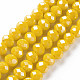 Electroplate Glass Beads Strands X-EGLA-A034-P4mm-A07-1