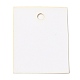 Etiquetas de regalo con impresión de cara sonriente de papel rectangular CDIS-F006-01-2