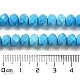 染色された天然のハウライトビーズ連売り  ファセットロンデル  ドジャーブルー  7.5~8x5.5mm  穴：1mm  約72個/連  15.31インチ（38.9cm） G-G023-A01-01B-5