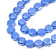 Chapelets de perles en verre opaque de couleur unie EGLA-N002-27-A04-3