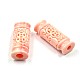 Carved Column Dyed Synthetical Coral Beads CORA-P001-23-2