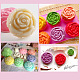 GORGECRAFT 4 Pcs Silicone Rose Flower Molds Daisy Flower Polymer Clay molds for Handmade Soap Cake Chocolate Muffin Pudding Gumpaste Candle AJEW-GF0001-21-6