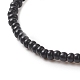 Bracelet extensible en perles de verre et argile polymère sur le thème d'Halloween pour femme BJEW-JB09269-6
