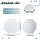 FINGERINSPIRE Octagon 3mm Beveled Glass Mirror 6x6inch Octagon Mirror Panels Modern Look Aesthetic Mirror Glass Mirrors for Wall Decoration AJEW-WH0041-28D-3