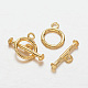 Alloy Ring Toggle Clasps PALLOY-J154-54G-1