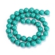 Brins de perles de jade mashan naturel teint DJDA-E266-10mm-01-2