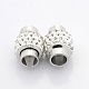 Platinum Plated Brass Pave Polymer Clay Grade A Rhinestone Magnetic Clasps X-RB-O019-P11-2